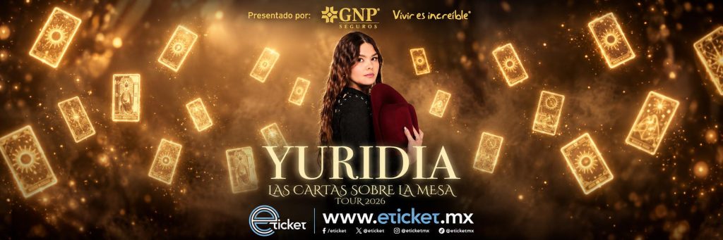 Yuridia Las Cartas sobre la Mesa Tour 2026 en Cancún